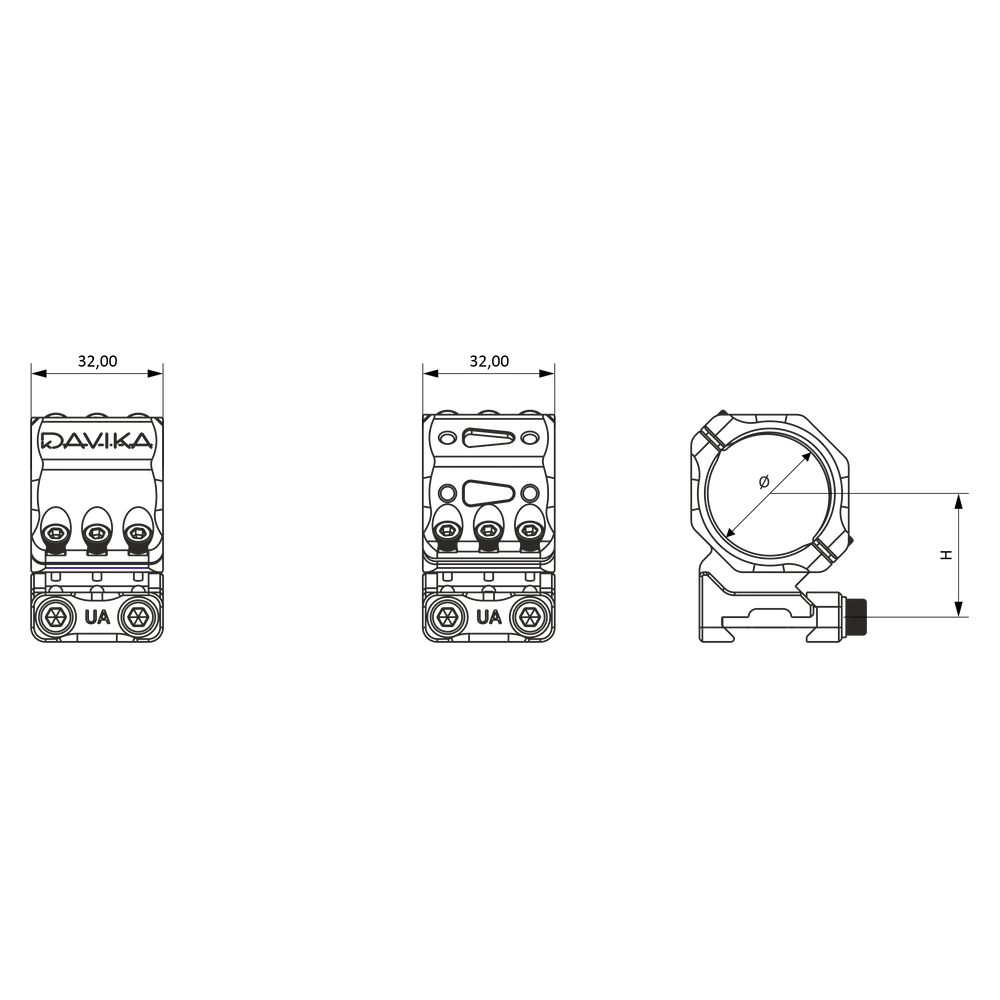 34mm Zielfernrohrmontageringe | Picatinny-Schiene