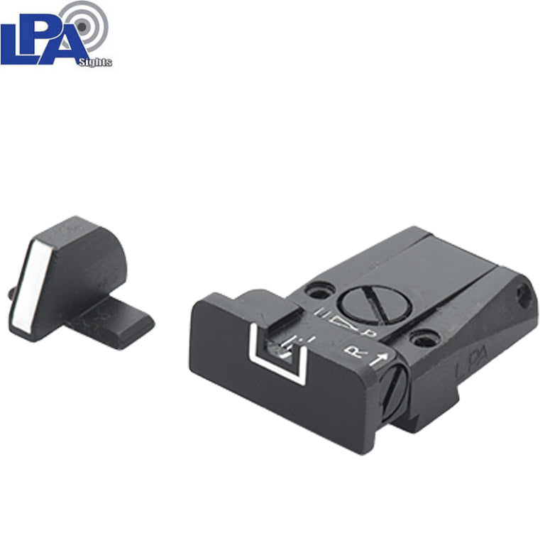 Springfield XD-XDM-XDS, HS Produkt HS-9, SF19 & S-Line adjustable sight set with white lines LPA