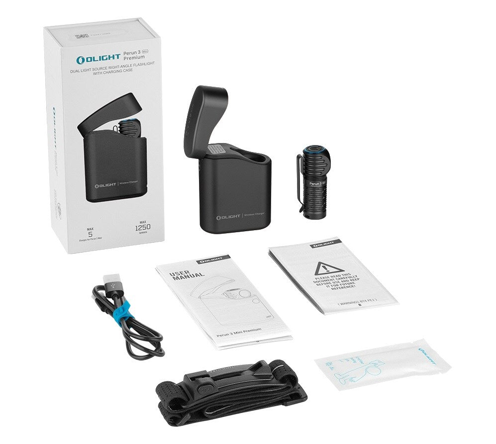 Olight Perun 3 Mini Premium | rechargeable headlamp | 1.250 lm
