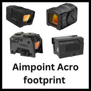 Leuchtpunktvisiere mit Aimpoint Acro Fußabdruck