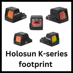Leuchtpunktvisiere mit Holosun K-Serie-Fußabdruck