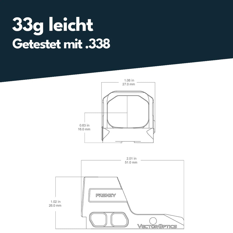 Vector Optics Frenzy 1x16x21 für Glock MOS 