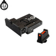 Verstellbare Visierung für Glock [G17 G19 G26 & other] mit Fiberoptik | Typ