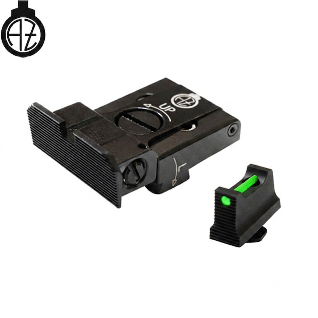 Verstellbare Visierung für Glock [G17 G19 G26 & other] mit Fiberoptik | Typ