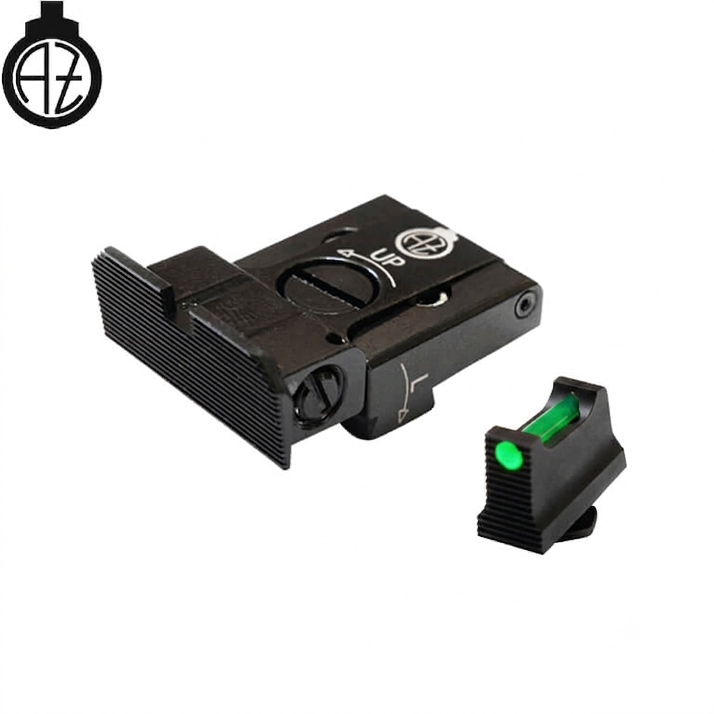 Verstellbare Visierung für Glock [G17 G19 G26 & other] mit Fiberoptik | Typ