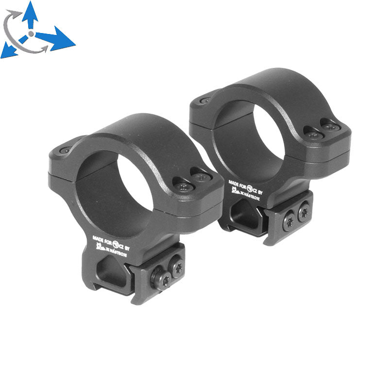 CZ 457 Zielfernrohrmontageringe für dovetail | 1 inch [25.4mm]