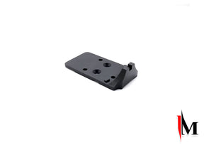 CZ Shadow 2 Adapterplatte mit integrierter nach vorn verlegter Kimme | Trijicon RMR Footprint