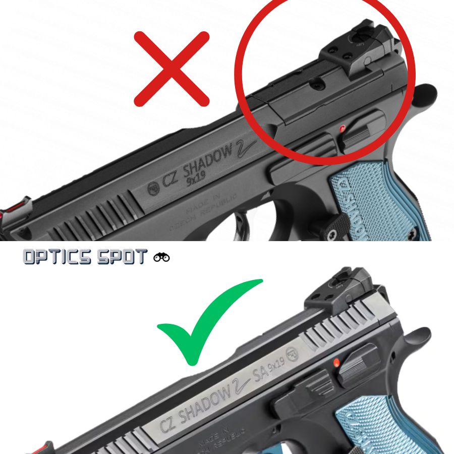 CZ Shadow 2, CZ 75 SP-01 Shadow Rotpunktmontage | type B [RMR & RTS Footprint] 