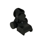 Folding adjustable sights for Picatinny base | with fiber optics