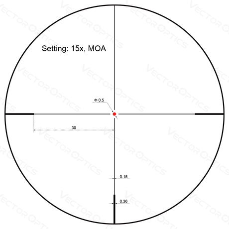 Vector Optics Forester 3-15x50SFP Zielfernrohr