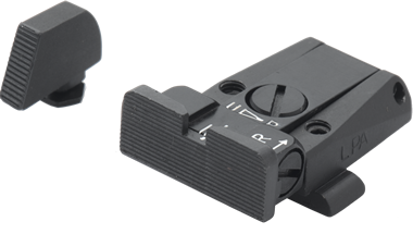 Glock [G17, G19, G26 & andere] verstellbarer Visierungssatz | gerillt 