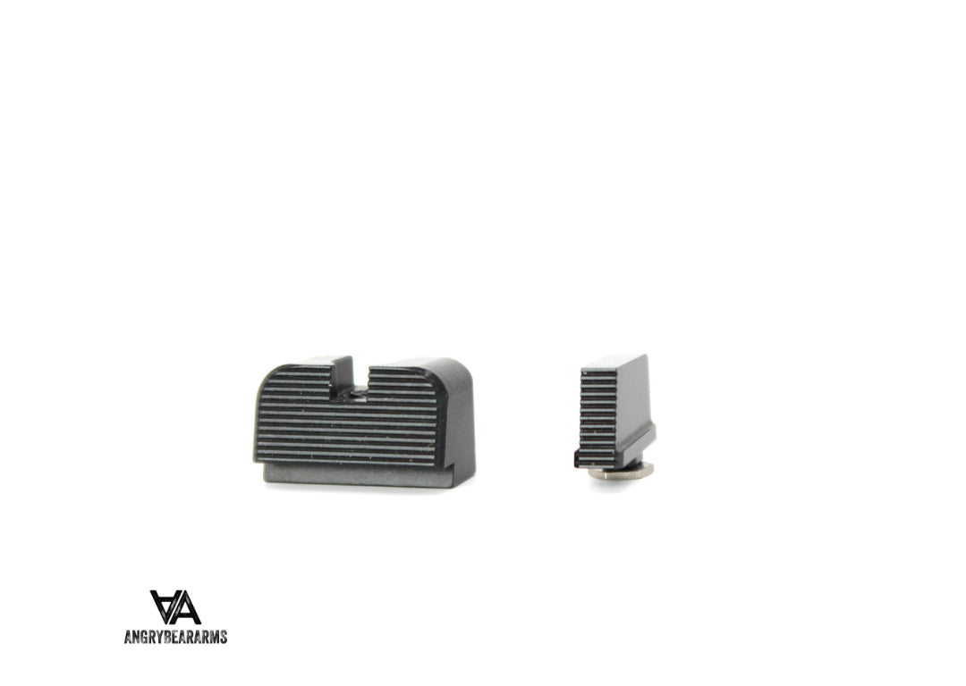 Glock MOS [G17 MOS, G19 MOS, & andere] hohe gerillte Visiere 