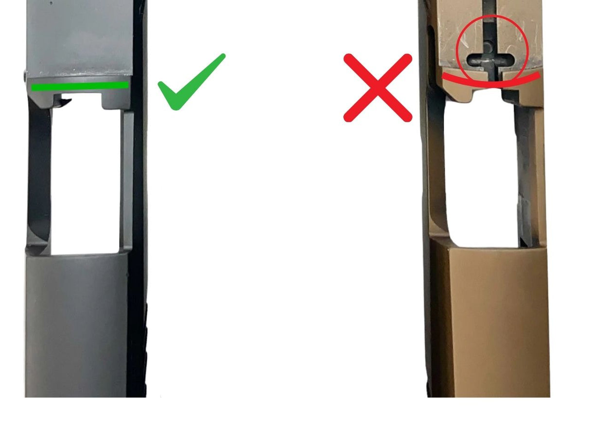 Sig P320 XFIVE ältere Varianten Optics Ready Fräsung - Unterschiede