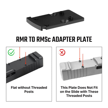 Footprint-Adapter | von Trijicon RMR zu Shield RMSc & K-series Footprint