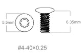 Satz Schrauben 3Stk | 4-40x0.250’’ [T10]