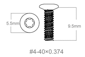 Satz Schrauben 3 Stk. | 4-40x0.374’’ [T10]