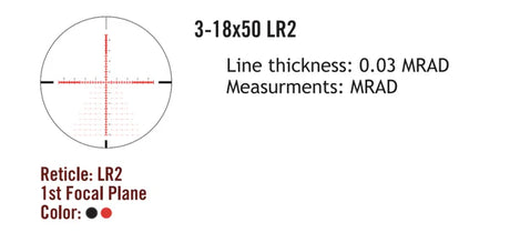 Sightmark Presidio 3-18x50 LR2 FFP Zielfernrohr