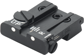 Browning Hi-Power [Sport Vigilante Mark III Practical HP40] verstellbare Kimme | weiße Punkte