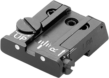 CZ P-10 voll einstellbare Kimme | weiße Punkte