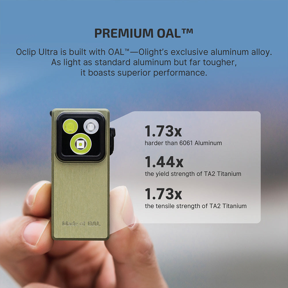 Olight Oclip Ultra | 3-in-1 Clip-on EDC-Lampe | 530 lm - Olive Green