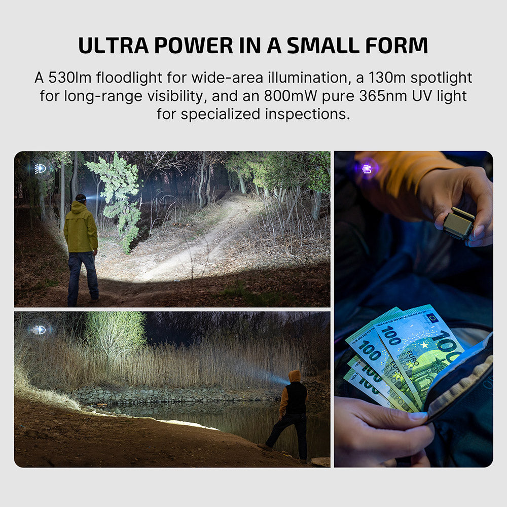 Olight Oclip Ultra | 3-in-1 Clip-on EDC-Lampe | 530 lm - Olive Green