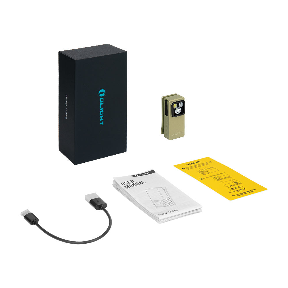 Olight Oclip Ultra | 3-in-1 Clip-on EDC-Lampe | 530 lm - Olive Green