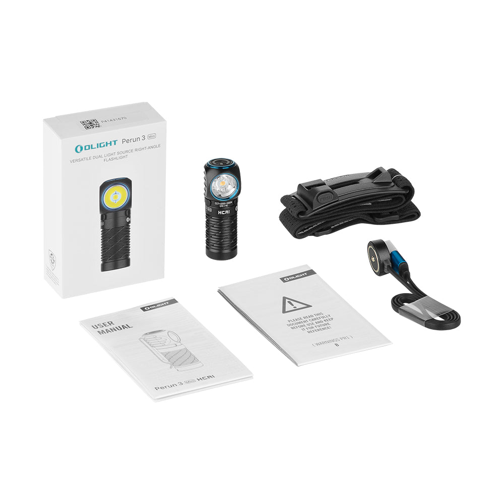 Perun 3 Mini | wiederaufladbare Stirnlampe | 1 250 lm