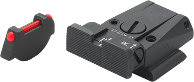 Ruger P91 - P97 verstellbare Visierung | Faseroptik