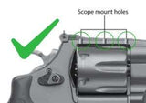 Smith & Wesson revolver [686 629 19 66 586 & other] verstellbare Visierung | fiber optic