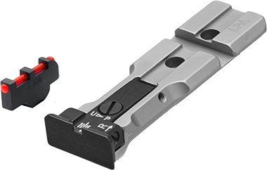 Smith & Wesson revolver [686 629 19 66 586 & other] Rotpunkt-ready verstellbare Visierung | Fiberoptik