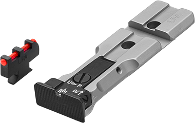 Smith & Wesson revolver [686 629 19 66 586 & other] Rotpunkt-ready verstellbare Visierung | Fiberoptik