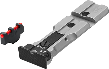 Smith & Wesson revolver [686 629 19 66 586 & other] Rotpunkt-ready verstellbare Visierung | Fiberoptik